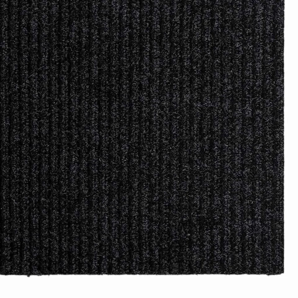 vidaXL Tapijt Loper Antraciet 80 x 400 cm Stof, foto 4