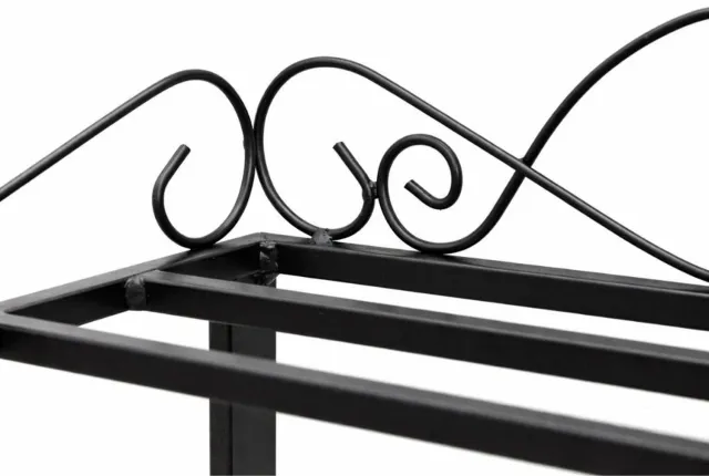 ‎DanDiBo DanDiBo Mi Schoenenrek sierlijk - 3 niveaus - Zwart smeedijzer - 92 cm