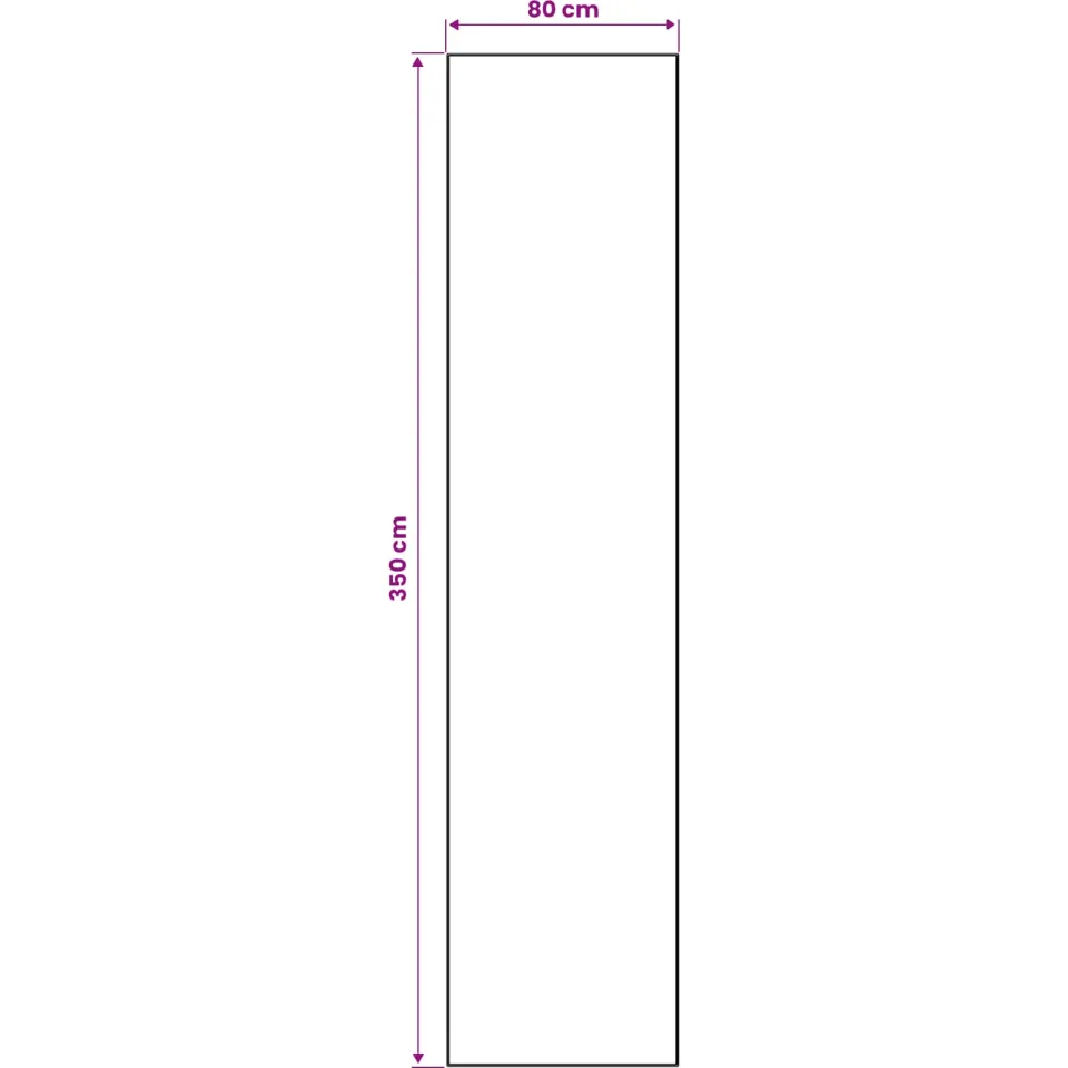 vidaXL Vloerkleedloper ORIZ 1150 gsm Zwart gaaspatroon, foto 3