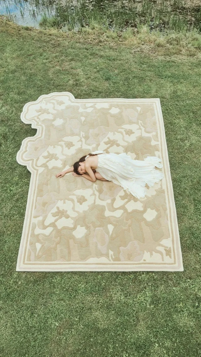 Layered LCSGH Vloerkleed - 180 x 270 cm - Beige - Organisch - Wol - Eetkamer, Woonkamer, Slaapkamer - Abstract - Modern