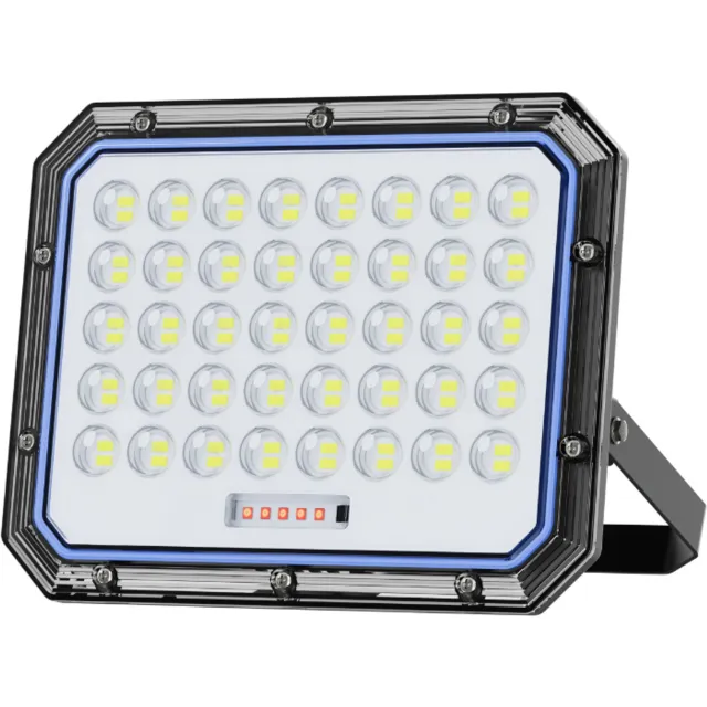 Jortan Tech Solar LED-schijnwerper buiten - Monokristallijn zonnepaneel - LiFePO4-accu - Jortan Tech Zwart