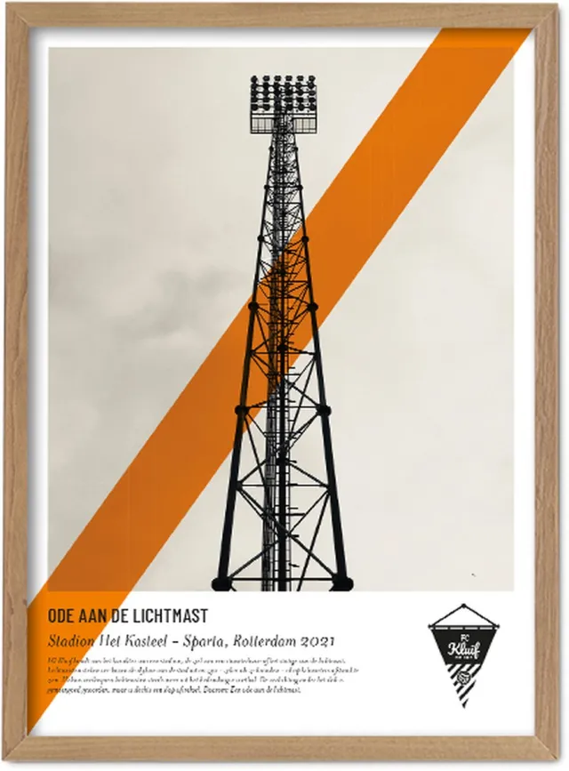 FC Kluif 'Ode aan de lichtmast' Poster - Voetbalposter - Groundhopper MULTI