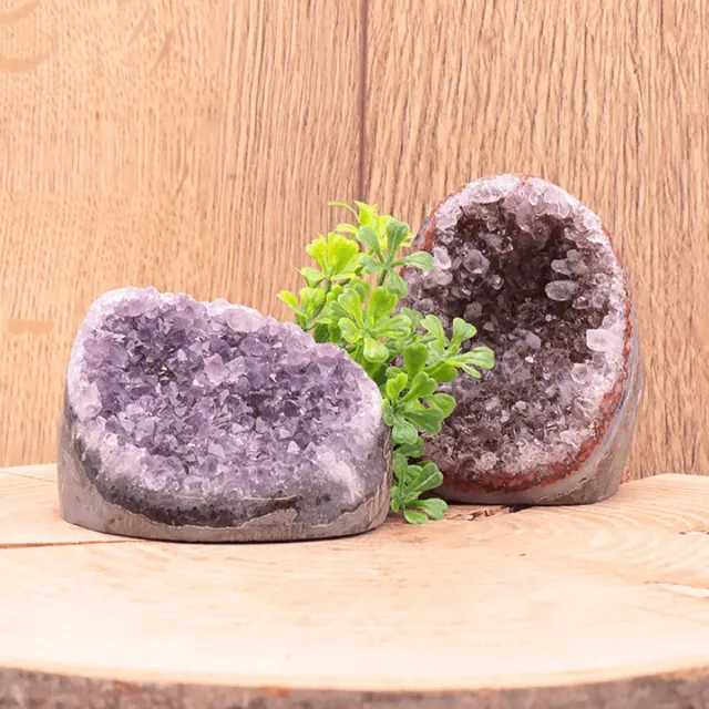 BERK Amethist Geode Uruguay – Ruwe Rand – A+ Kwaliteit 100-300 g Zwart