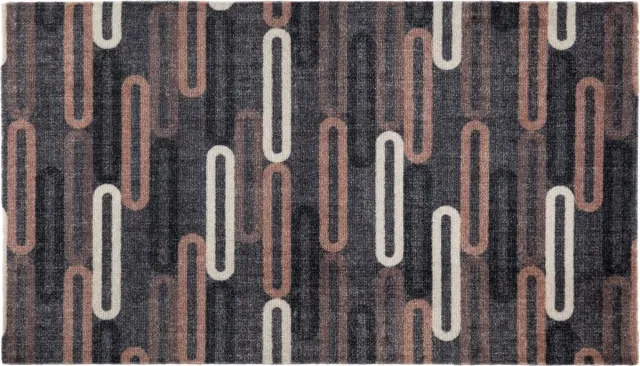 MD-Entree MD Entree - Design mat - Universal - Chains Taupe - Vloerkleed - Antislip - Machine wasbaar - 67 x 120 cm