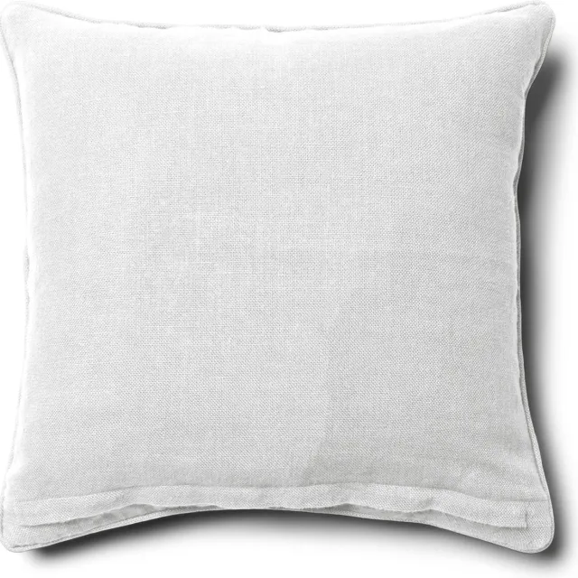 Riviera Maison Kussenhoes 50x50 Wit linnen effen kleur - Verona sierkussen vierkant