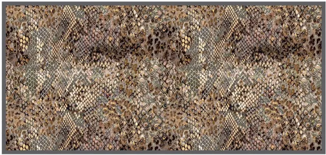 MD-Entree MD Entree - Design mat - Universal - Snake - Vloerkleed - Antislip - Machine wasbaar - 67 x 150 cm Meerkleurig