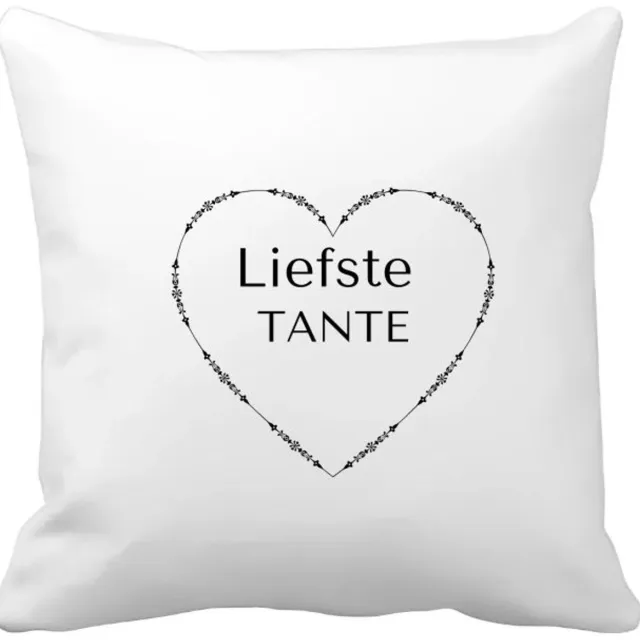 Akyol liefste tante Kussen hoes - Tante - de liefste tante - verjaardag - cadeautje voor tante - tante artikelen - kado - geschenk - 40 bij 40 cm Multicolor