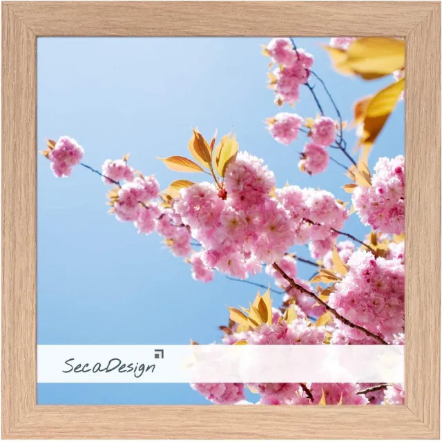 SecaDesign Anima Fotolijst Hout - Fotomaat 30x30 cm - Essenhout kleur bruin
