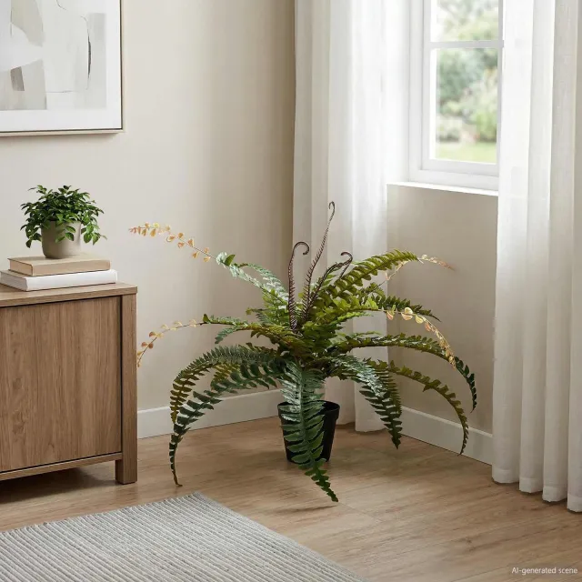 vidaXL Kunstmatige Varenboom Groen 58 x 13 x 60 cm Stof en PE