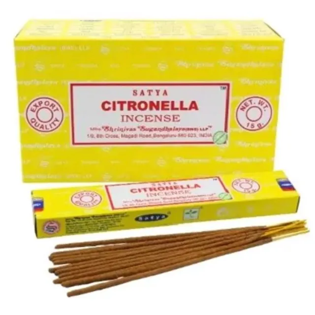 Satya Wierook Citronella - Citronella wierook - anti muggen - (12 pakjes) Multicolor