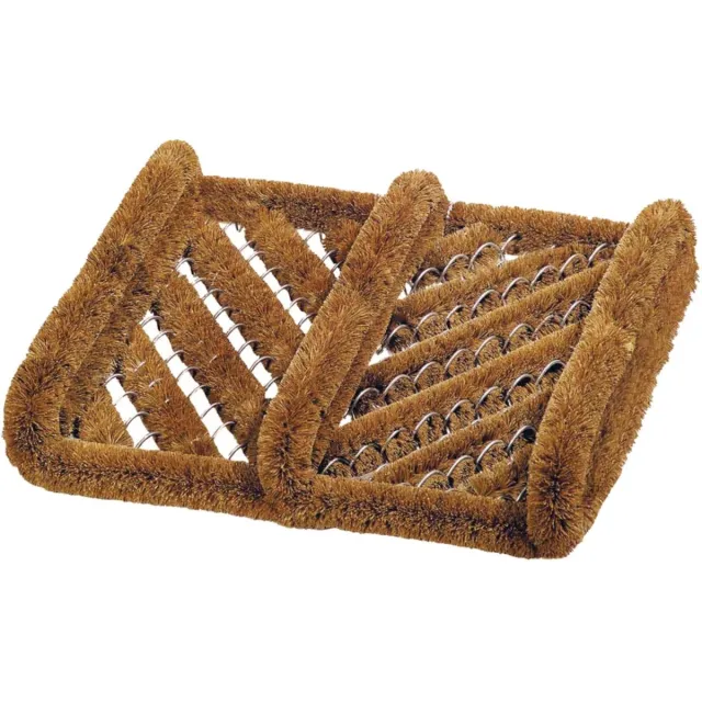 Benson Schoenen borstelmat/schoenenveger - kokosvezels - 30 x 35 cm - Voetenveger Groen