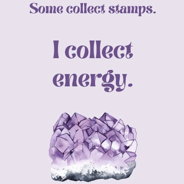 Moonlight Gemstones Perfect for Christmas Gifts! A4 Crystal-Inspired Quote Poster – Some collect stamps- I collect energy Meerkleurig