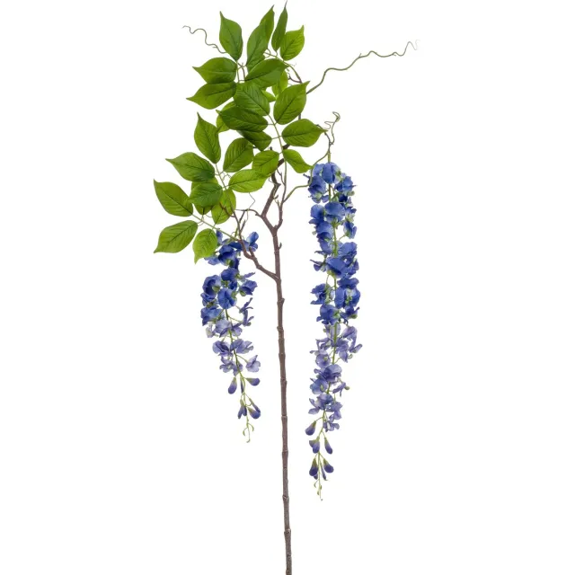 Emerald Kunstbloem Blauweregen 145cm blauw - Kunstplant voor binnen