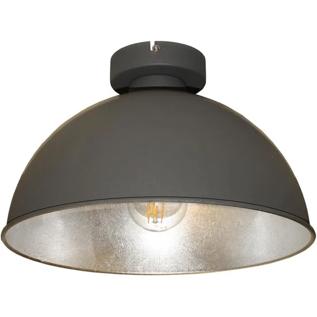 Artdelight Plafondlamp Curve Ø 31 cm grijs-zilver