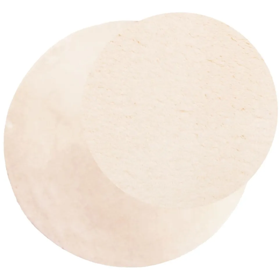vidaXL Vloerkleed HUARTE laagpolig zacht wasbaar Ø 80 cm beige