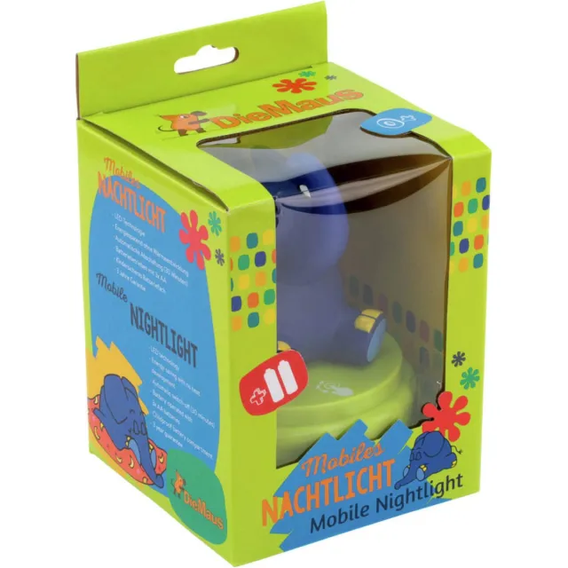 Ansmann Die Maus Olifant - Nachtlampje - LED - Met sensor Blauw