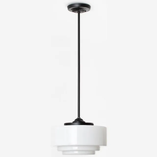 Coloured by Art Hanglamp Moonlight Getrapt Ø 35 - Art Deco Trade Zwart