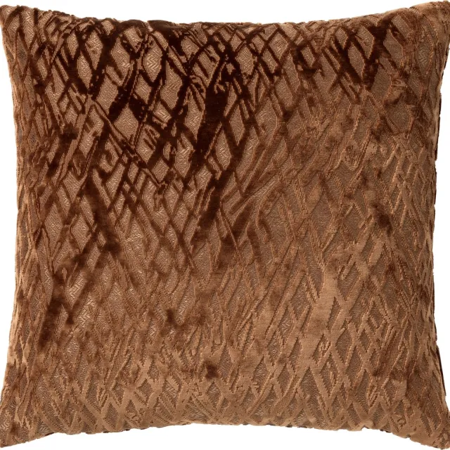 Hoii NICOLA | sierkussen 45x45 cm | Tobacco Brown | bruin | Hoii | met duurzame kussenvulling