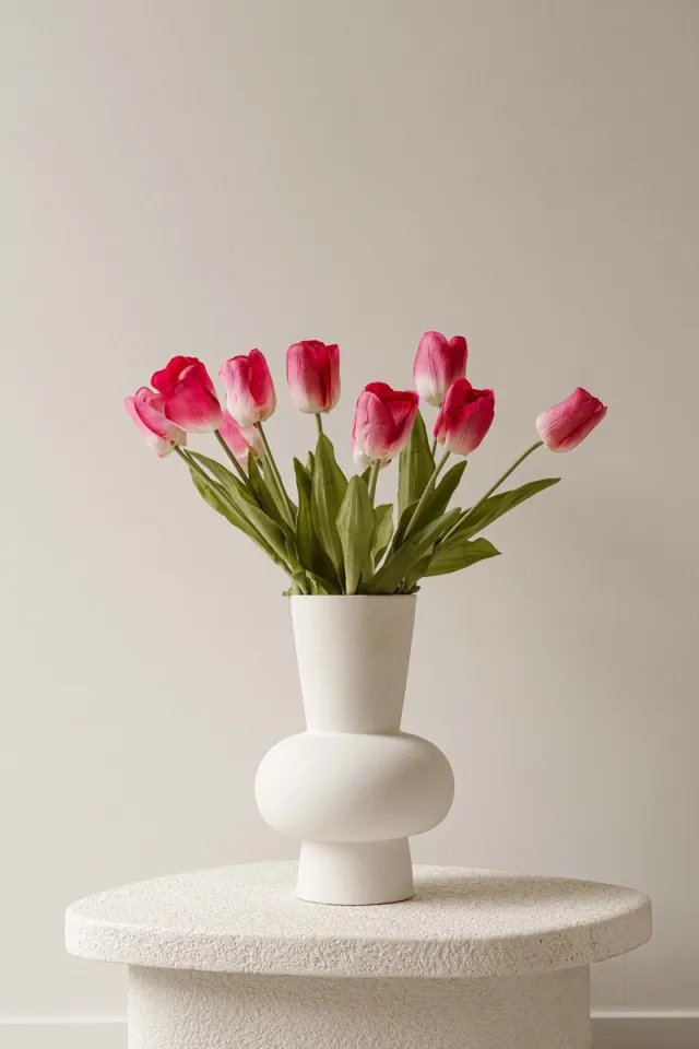 Indore Silva Zijdenboeket - Tulpen - Lichtroze
