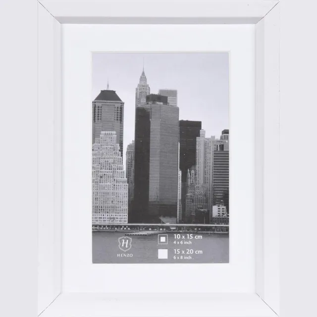 Henzo Fotolijst - Henzo - Metallica - Fotomaat 15x20 cm - Wit