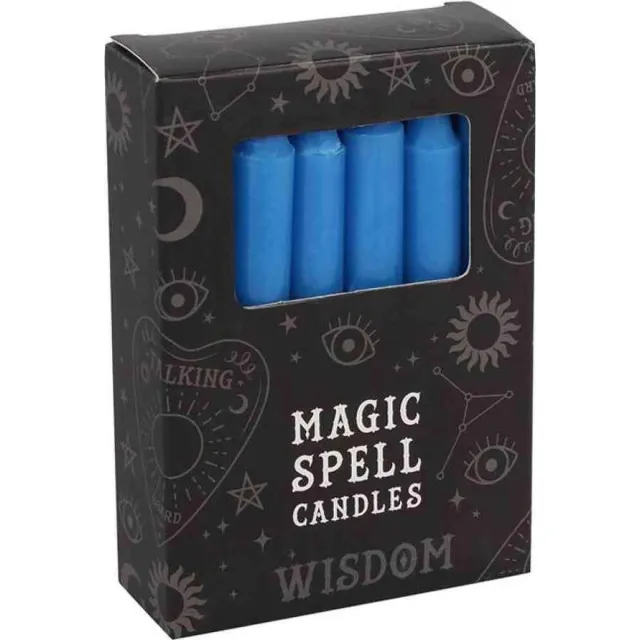 Something Different Wisdom Spell Kaars - Set van 12 - Blauw