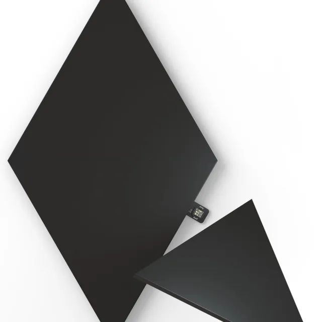 Nanoleaf Shapes Ultra Black Triangles Uitbreidingspakket - Slimme Verlichting - 3 LED/RGB Panelen Zwart