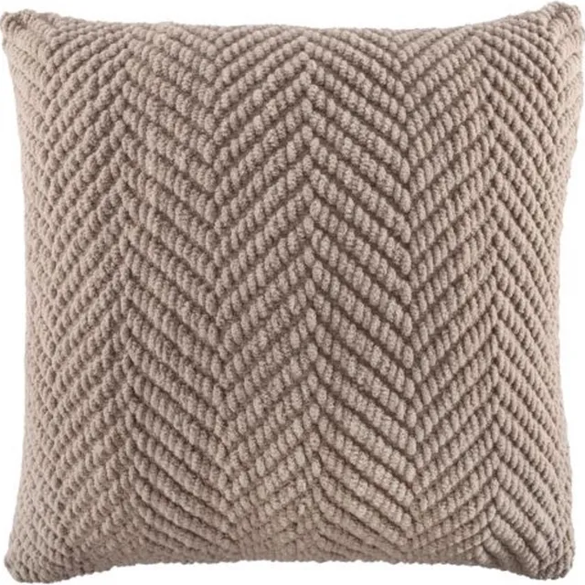 Tiseco Kussen (gevuld) RENEE - Gebreide look - 45x45 cm, taupe