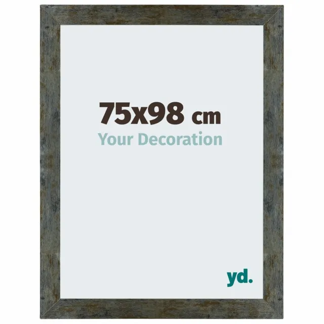 yd. Your Decoration - Fotolijst 75x98 cm - MDF - Blauw Goud Gemeleerd - Mura
