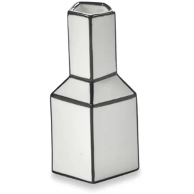 Serax Annebet Philips Carte Blanche vaas D6.3cm H12cm wit / zwart
