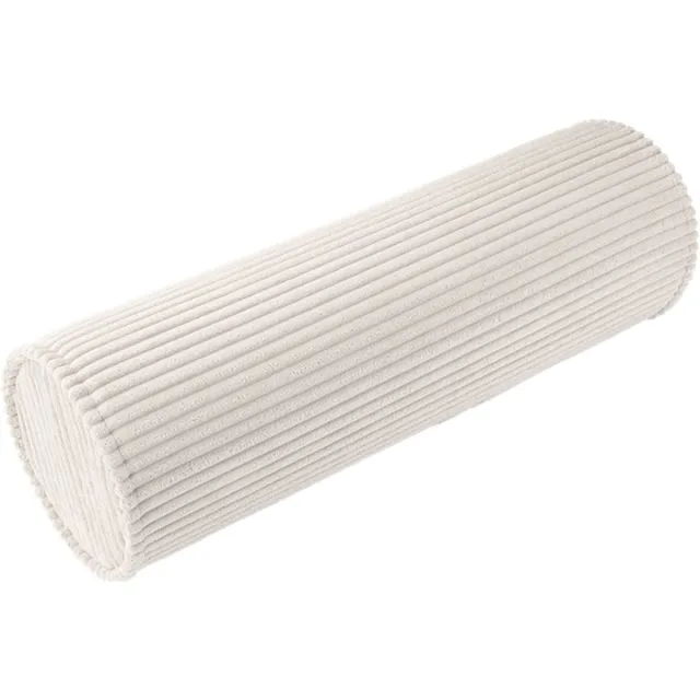 Wigiwama rolkussen - ribstof - gebroken wit - 55 cm - ø 18 cm | Set van 2set van 2