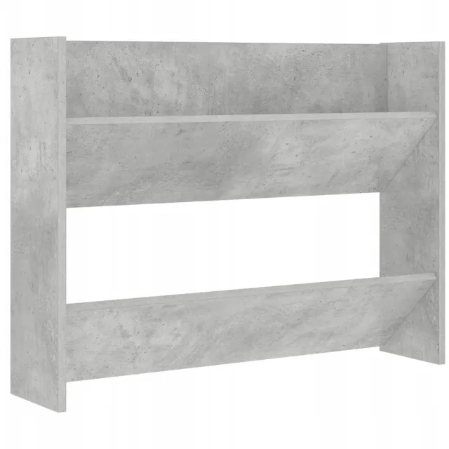 Zakito Schoenenkast 80x18x60 cm, Beton Grijs - Wandmontage