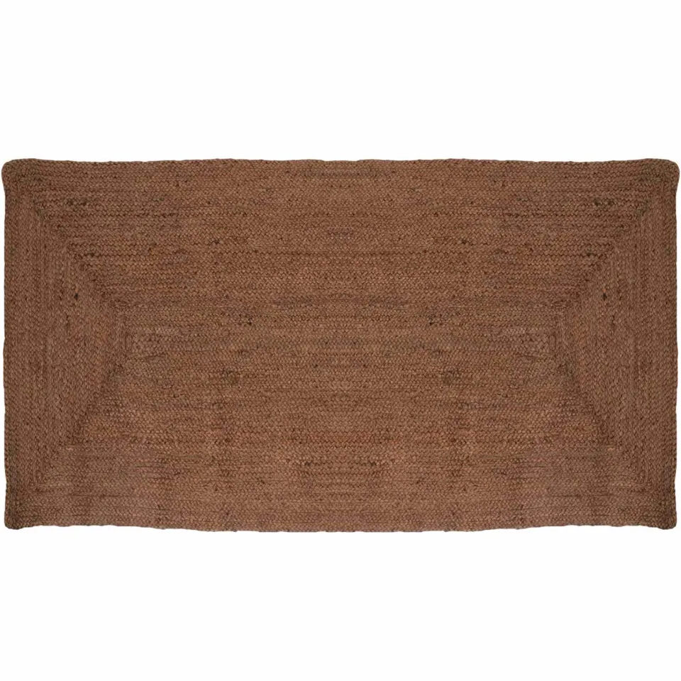 vidaXL Gebied Tapijt Grijs 100 x 200 cm Jute