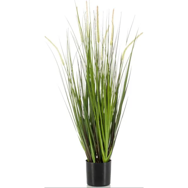 Emerald Kunstgras in pot vossenstaart 70 cm Groen