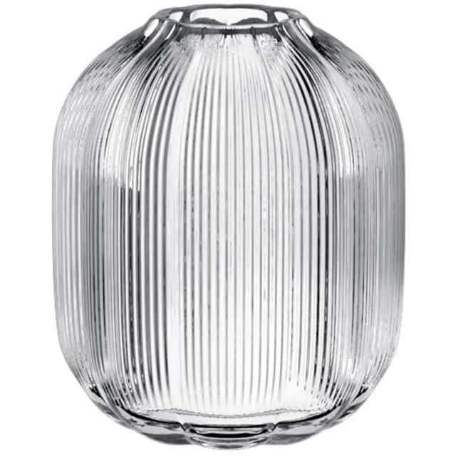 Unyqoos Elegante glazen vaas met bloemvormig design voor stijlvolle interieurdecoratie transparant