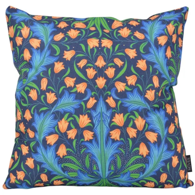 NOVÉE Miguel Gobelin Kussenhoes | 45x45 cm | Katoen/Linnen blauw/oranje