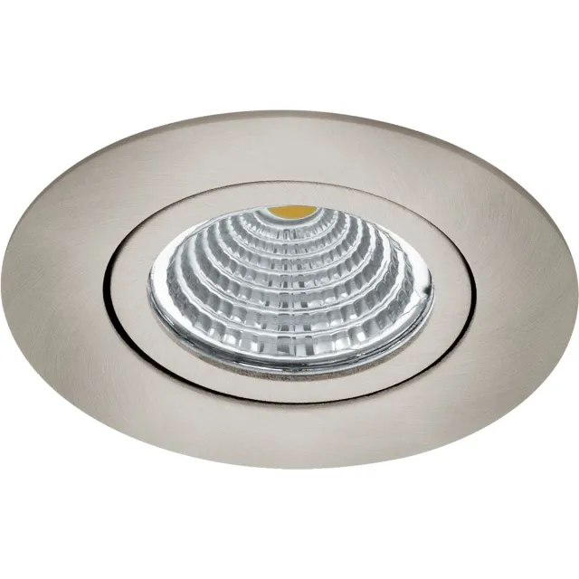 EGLO Richtbare led spot Saliceto rond - 6w - 2700K nikkel mat Nickel
