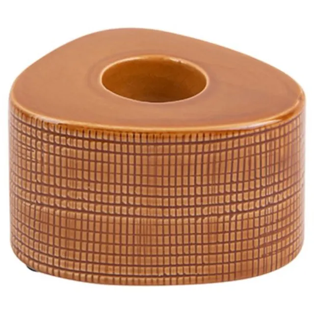 Present Time Waxinelichthouder Triangle 7 Cm Keramiek Geel