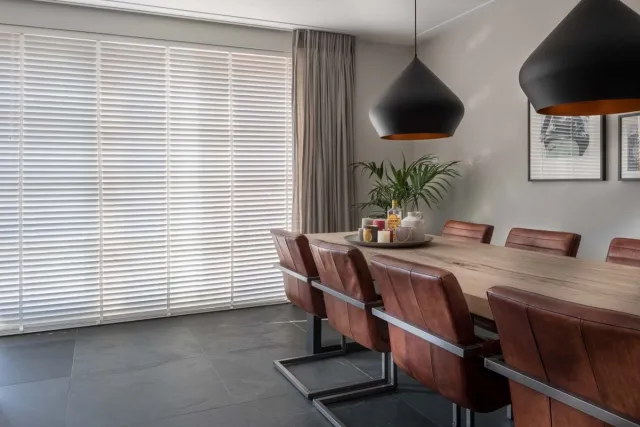 Dutchblinds Houten Jaloezieën - 50mm - Wit - 85 x 175 cm - Breedtematen van 40 t/m 300 cm