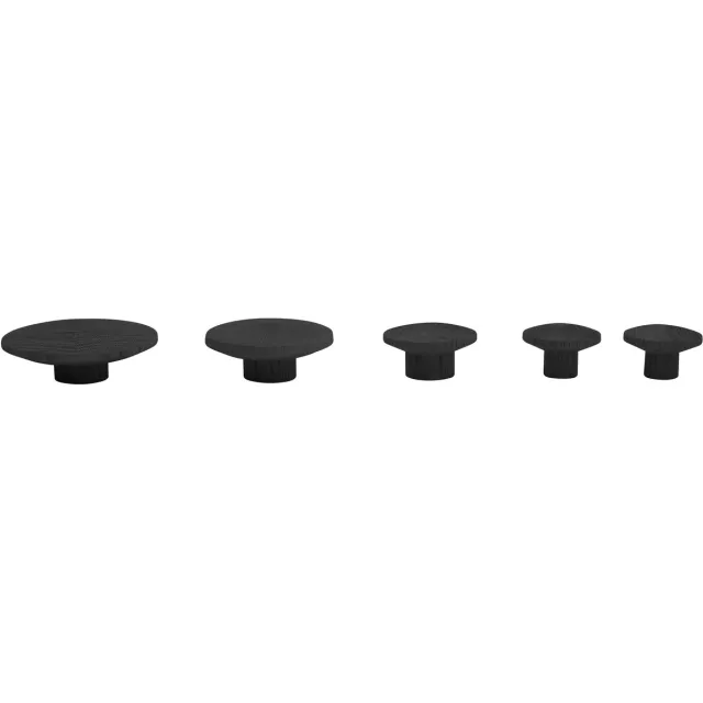 HOME It houten knoppen Ø45/Ø55/Ø75/Ø90 mm zwart eiken