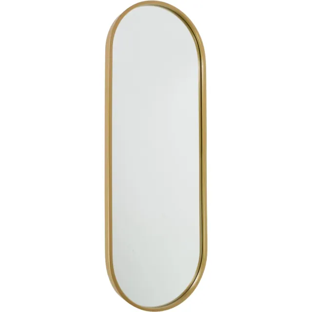 Fragix Boston Spiegel Ovaal - Goud - Metaal - 80x30