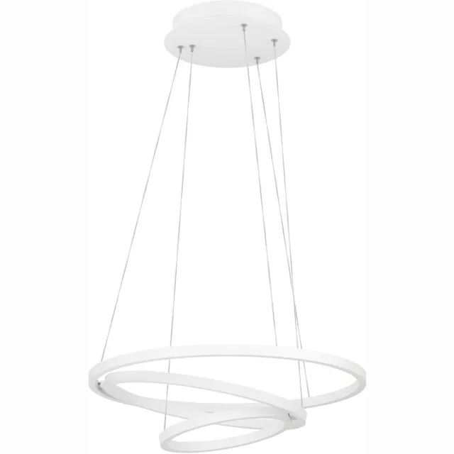 EGLO connect.z Lobinero-Z Smart Hanglamp - Ø 58 cm - Wit - Instelbaar wit licht - Dimbaar - Zigbee