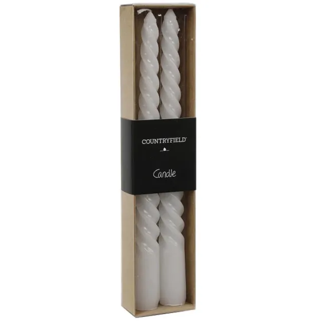 Countryfield Dinerkaars Twirly 20cm 2 stuks - wit