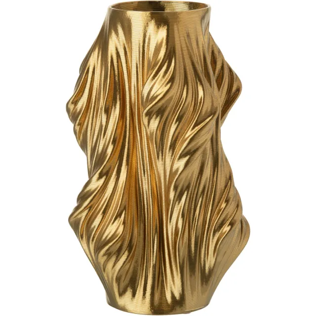 J-Line vaas 3D Print Onregelmatig - porselein - goud - large