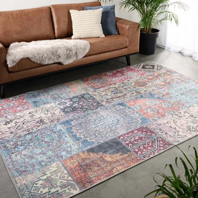 Heritaged Patchwork vloerkleed - Fade Dreamer multi 140x200