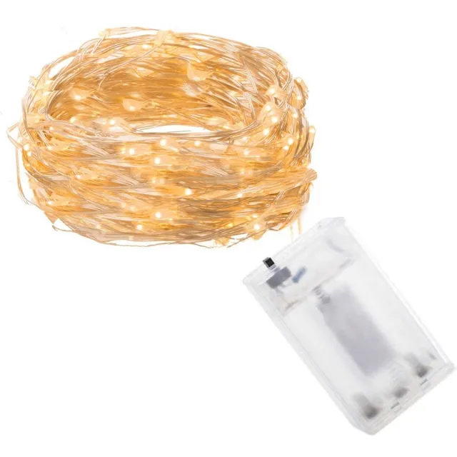 springos Kerstverlichting | 9.9 m | Waterdicht | Op Batterij | LED-Verlichting | Warm wit