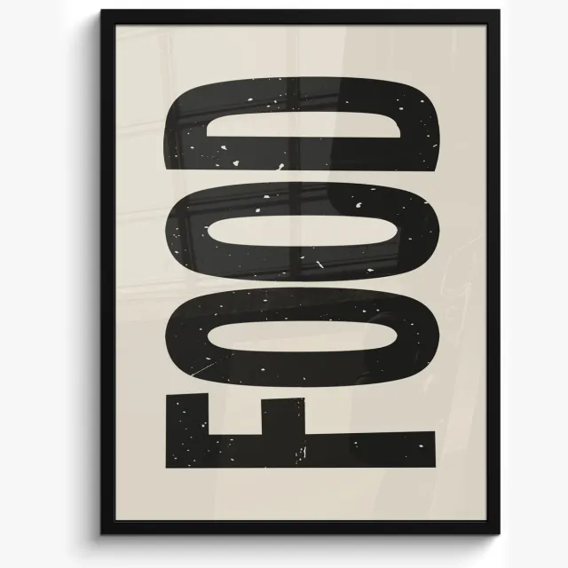 FrameYourWall Fotolijst inclusief poster - Posterlijst 50x70 cm - Posters - Japandi - Eten - Vintage - Decoratie - Foto in lijst - Keuken decoratie muur - Wanddecoratie accessoires - Muurdecoratie - Schilderijen Food