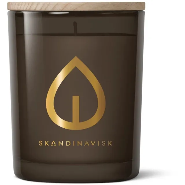 Skandinavisk Hygge geurkaars 200gr - 50u Gold special edition bruin