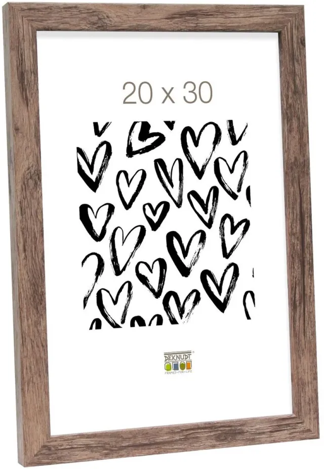 Deknudt Frames fotolijst S45RH3 - bruin - hout - 50x50 cm