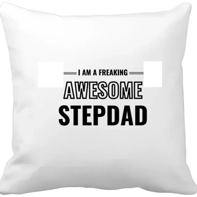 Akyol i am a freaking awesome stepdad Kussen hoes - Papa - de meest geweldigste stiefvader - vader cadeautjes - vaderdag - verjaardagscadeau - verjaardag - cadeau - geschenk - kado - gift - vader artikelen - 40 bij 40 cm Multicolor