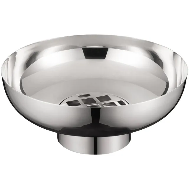 Blomus Miyabi Vaas Polished Laag | Grijs | Staal Zilverkleurig